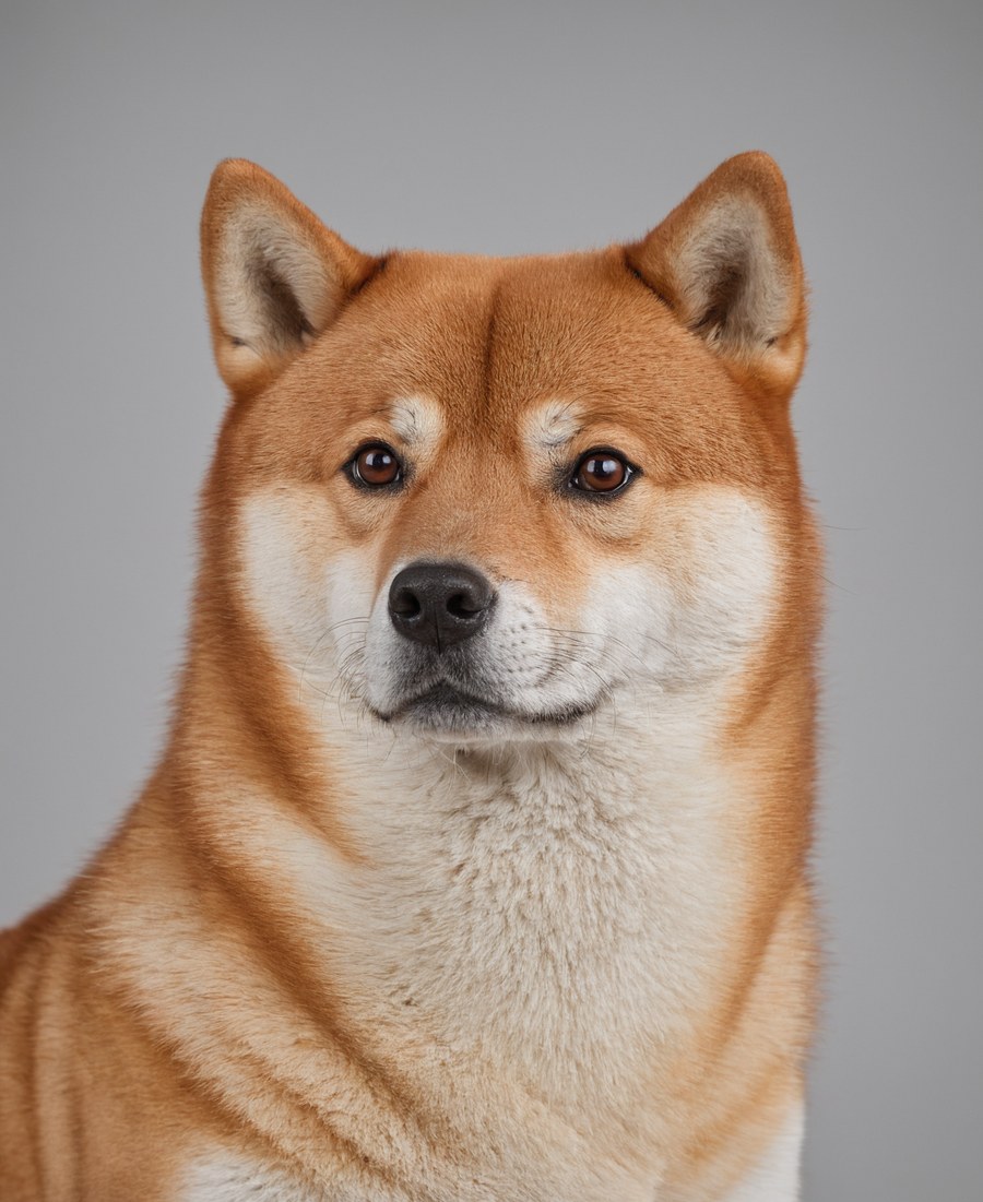 アクリルスタンドに使う肖像の見本（柴犬・リアルタッチ）